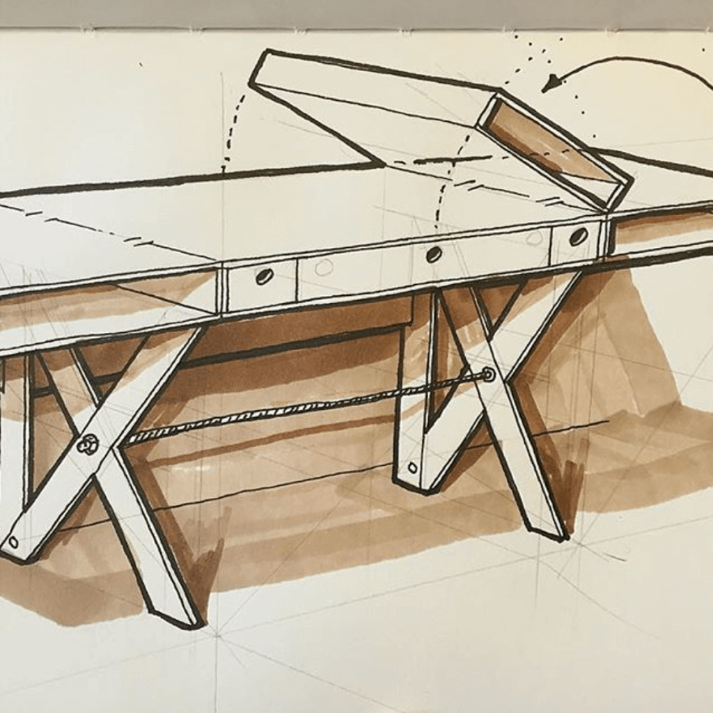 fold up shop desk