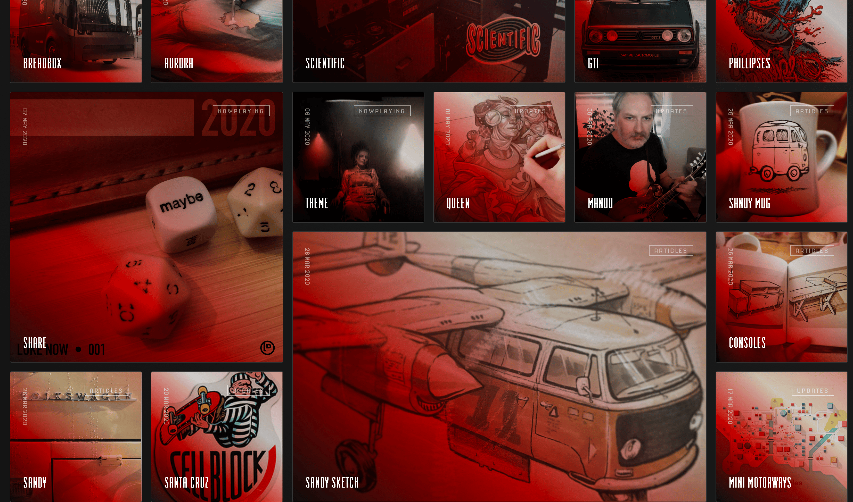 2020 redesign of LukeDorny's website v6