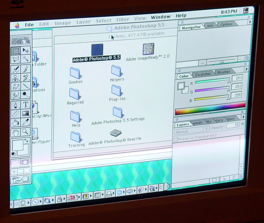 Photoshop and Mac OS 9 on my iMac