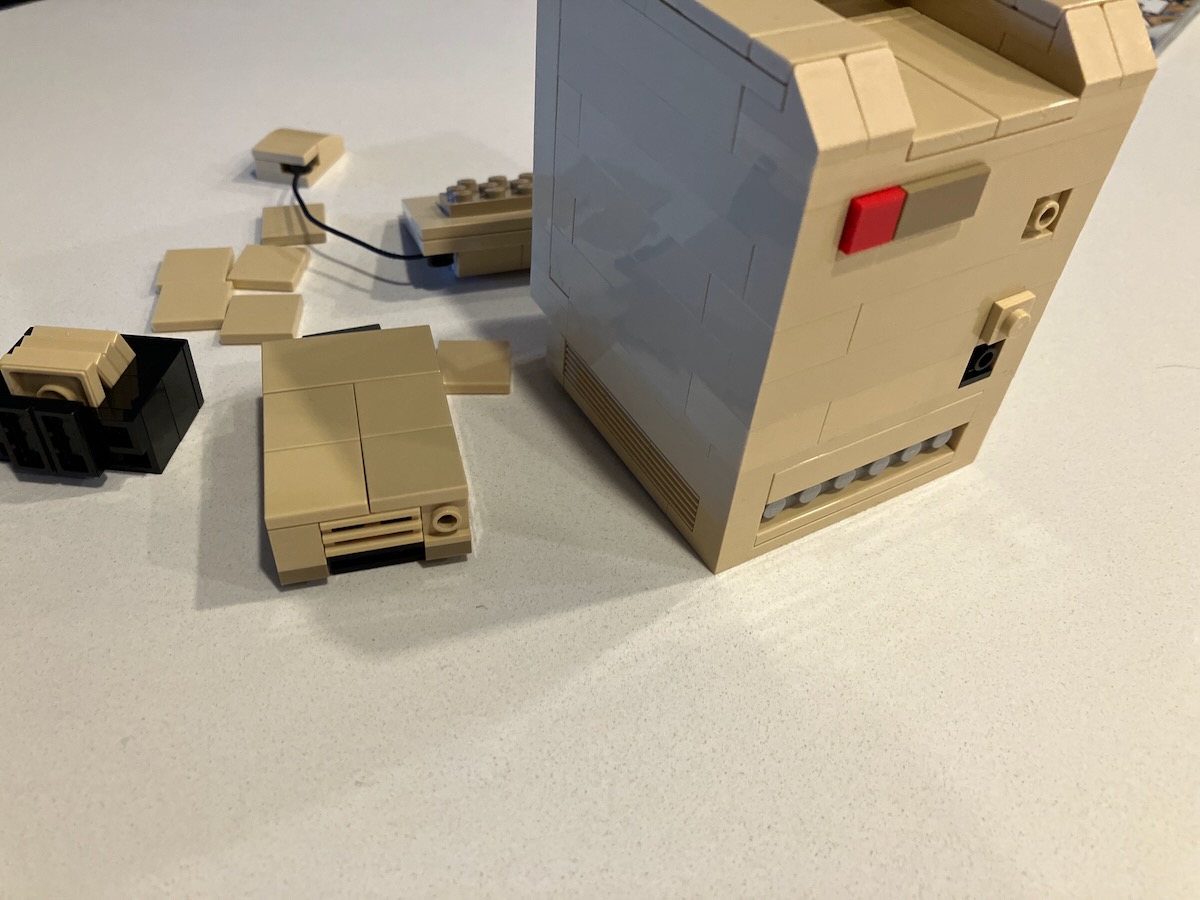 Macintosh back with external hard drive