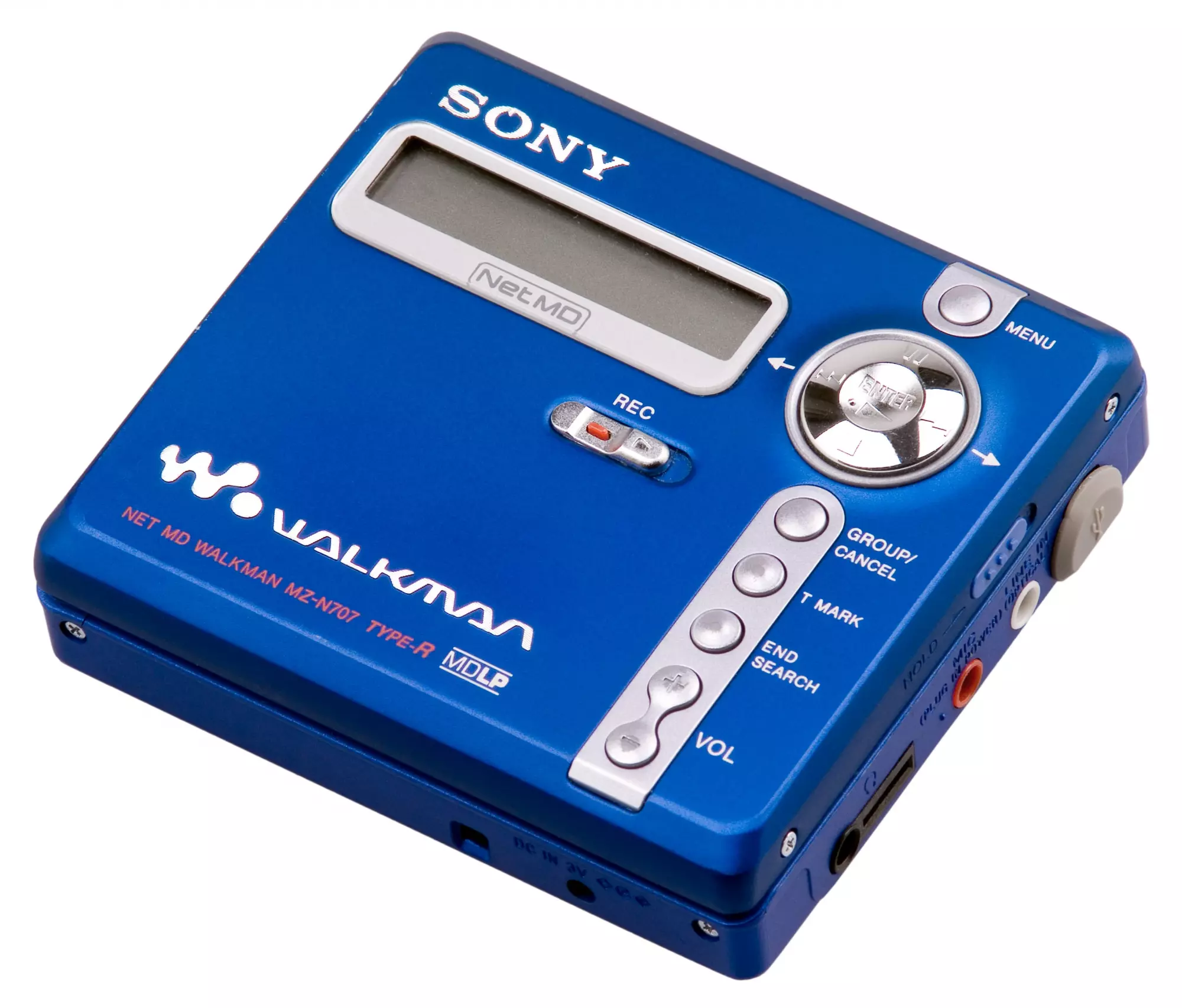 sony md recorder in blue