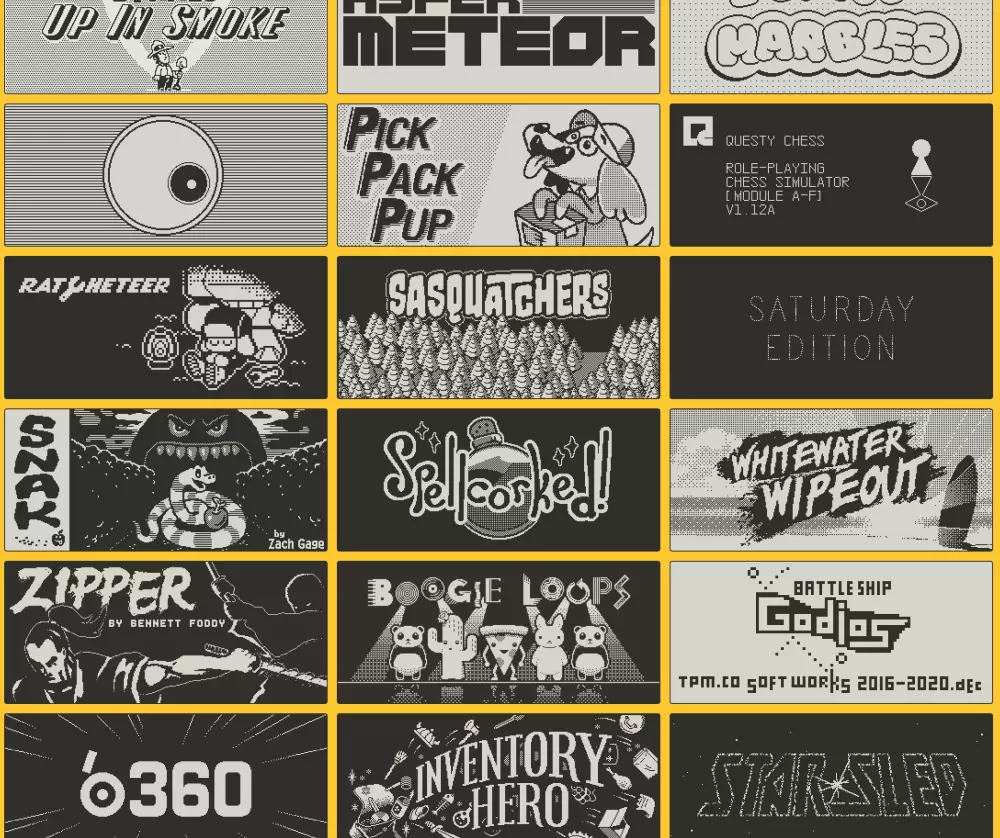 Screenshot from the Playdate website