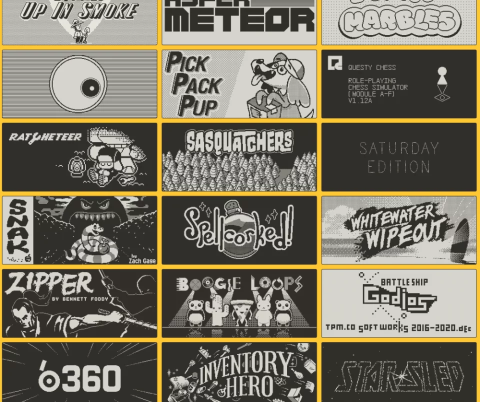 Screenshot from the Playdate website