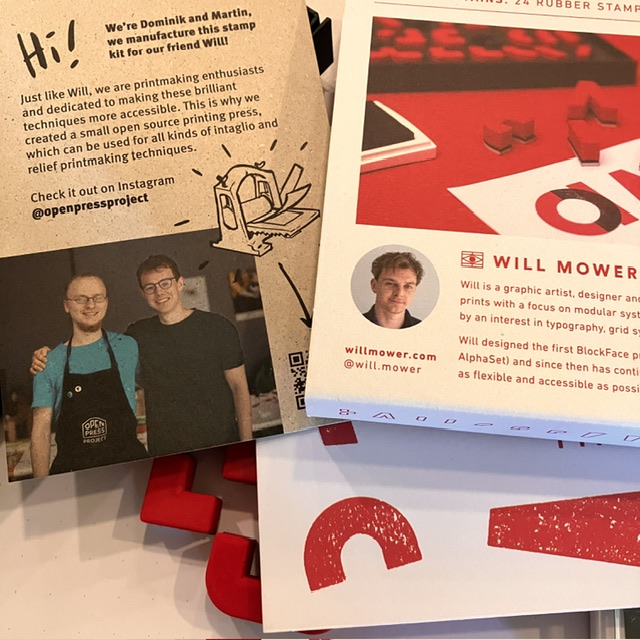 The open press printing project and block face printing kit