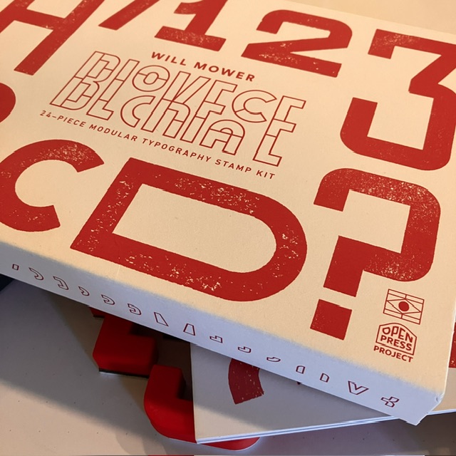 Packaging for the block face printing kit
