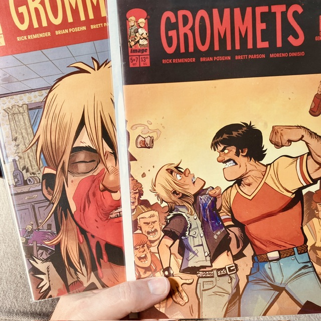 Issues five and six of seven issues of Grommets skate comic.
