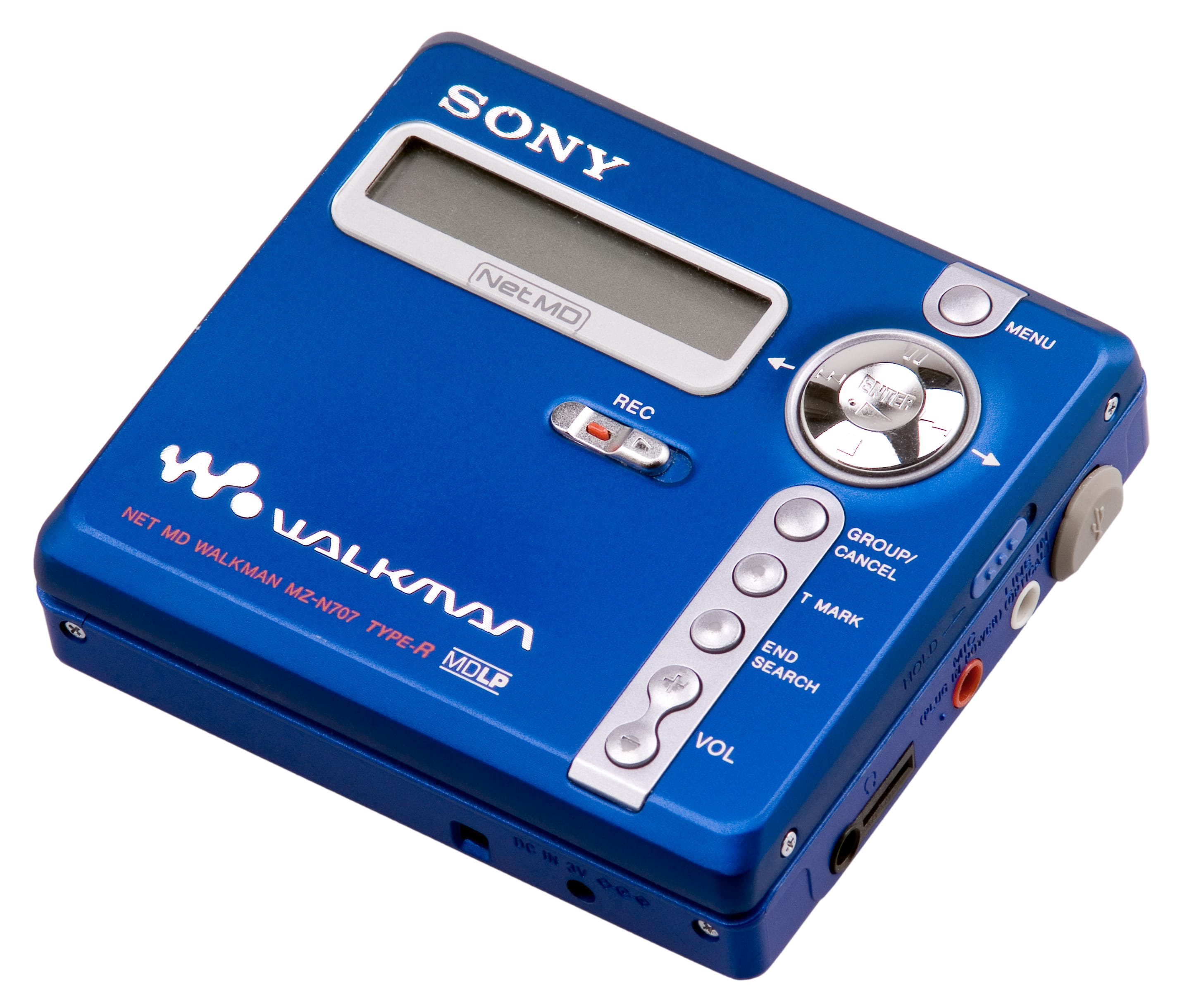 sony md recorder in blue