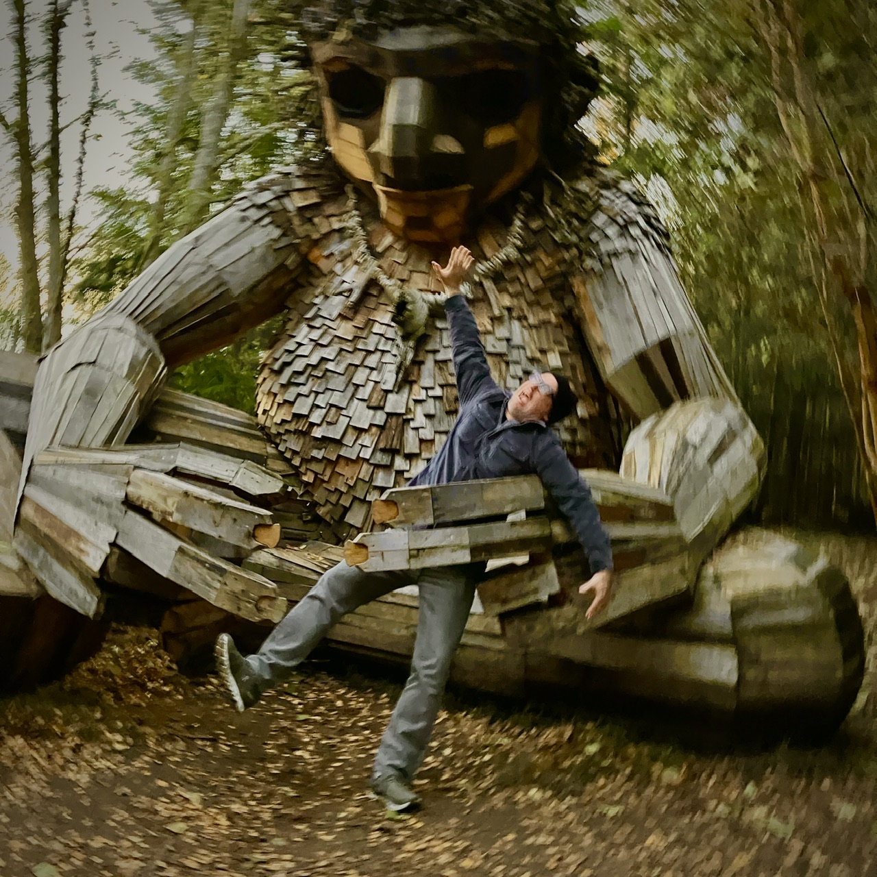 Pia the troll holding me