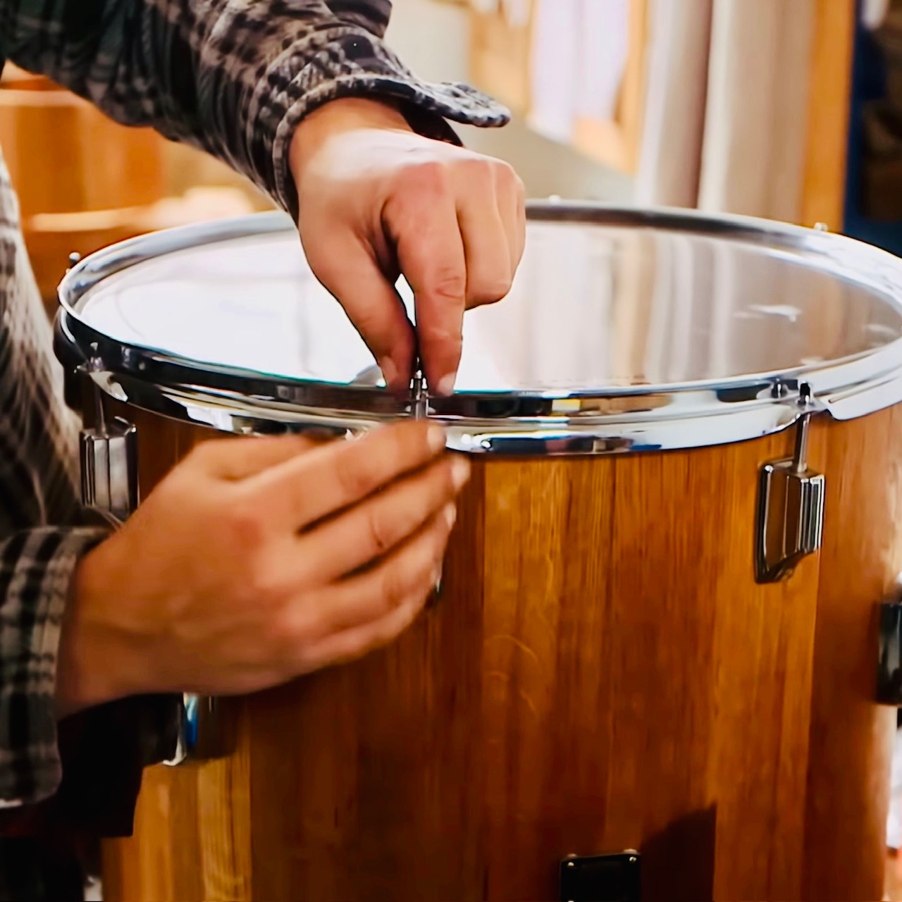 oak wine barrel drum set