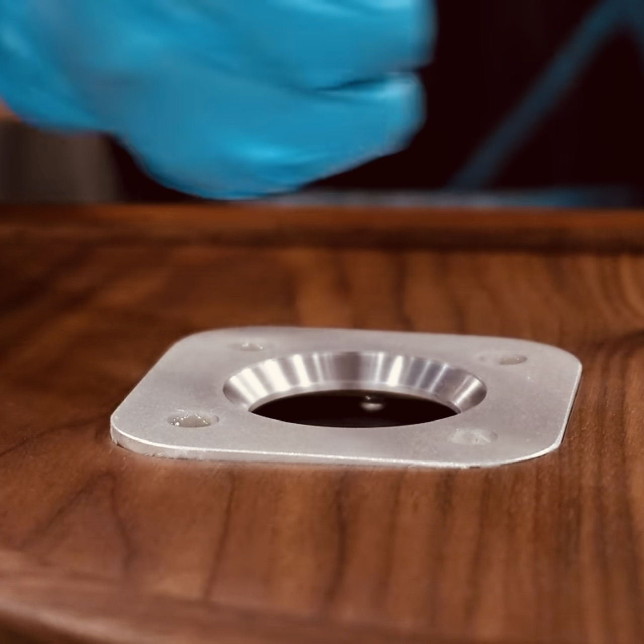 Assembling the metal into the wood. So satisfying.
